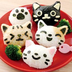 おにぎり押し型 おむすびニャン おにぎり抜き型 キャラ弁 ( ご飯押し型 お弁当グッズ )