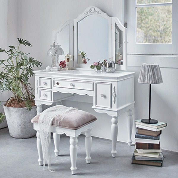 匿名・送料込 三面鏡 鏡台 ドレッサー 昭和レトロ アンティーク 三面鏡ドレッサー昭和レトロ