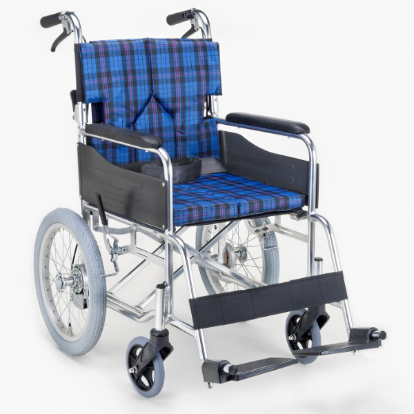 マキテック 車いす 介助式 背折れタイプ 座面幅42cm 非課税 （ 車椅子