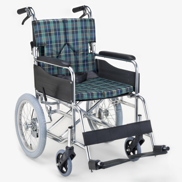 マキテック 車いす 介助式 背折れタイプ 座面幅42cm 非課税 （ 車椅子