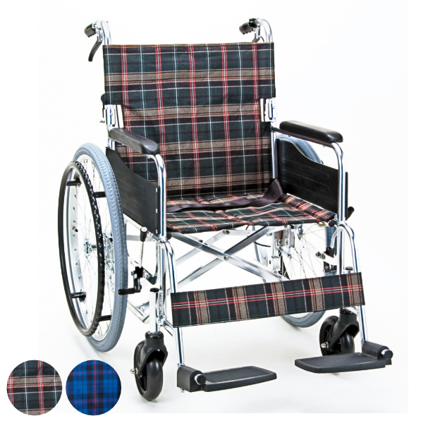 マキテック 車いす 自走式 背折れタイプ KS50ワイドタイプ 座面幅46cm