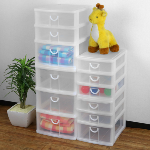 サンコープラスチック レターケース 幅13.5×奥行19.2×高さ26cm A6 5段