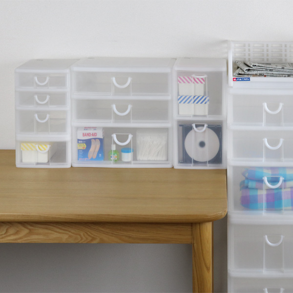 サンコープラスチック レターケース 幅13.5×奥行19.2×高さ26cm A6 5段