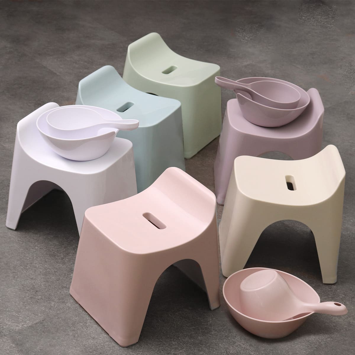 シンカテック 風呂椅子 ヒューバス バススツール h25 座面高さ25cm