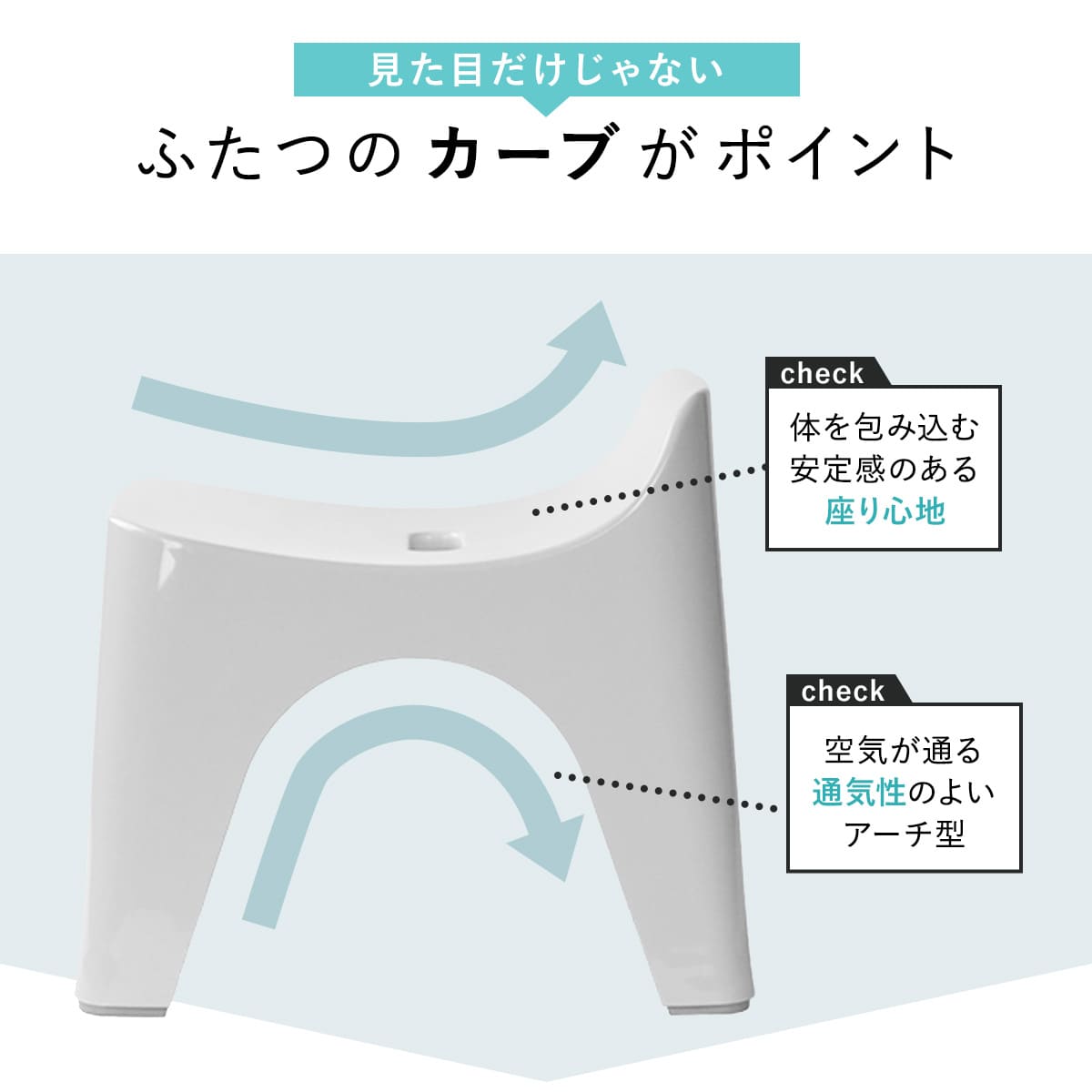 シンカテック 風呂椅子 ヒューバス バススツール h30 座面高さ30cm