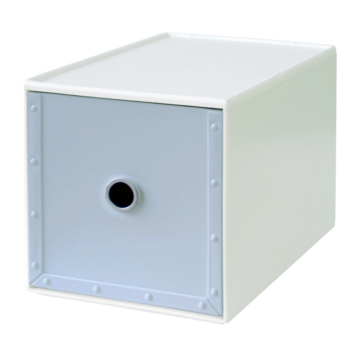 八幡化成 収納ボックス 幅16.8×奥行26.4×高さ17.3cm 1段 fs-750