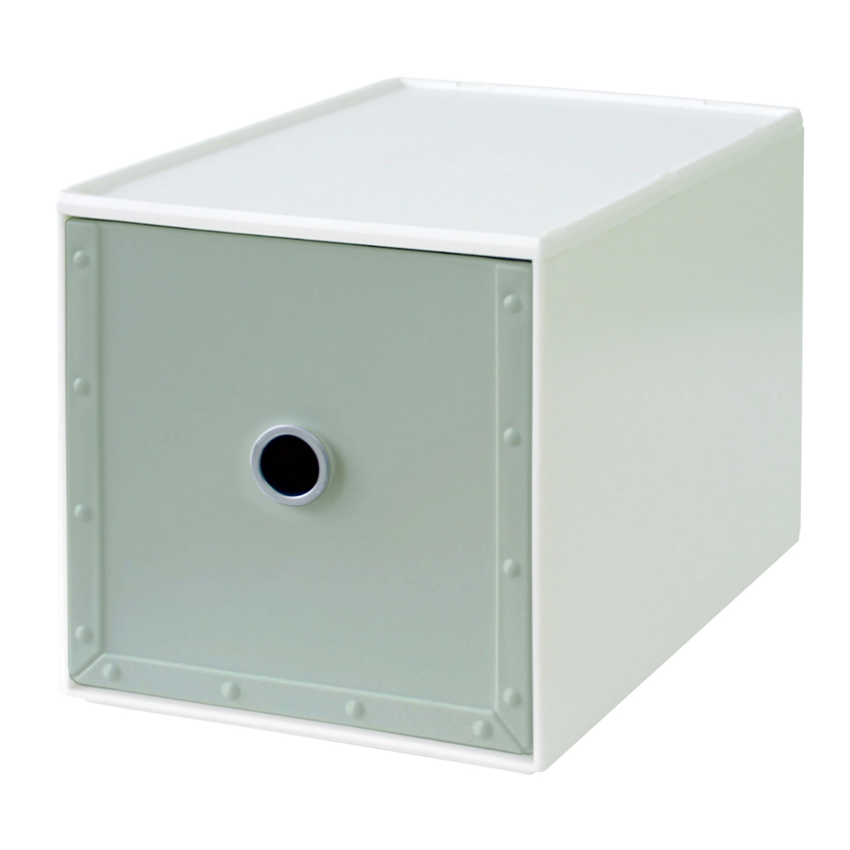 八幡化成 収納ボックス 幅16.8×奥行26.4×高さ17.3cm 1段 fs-750