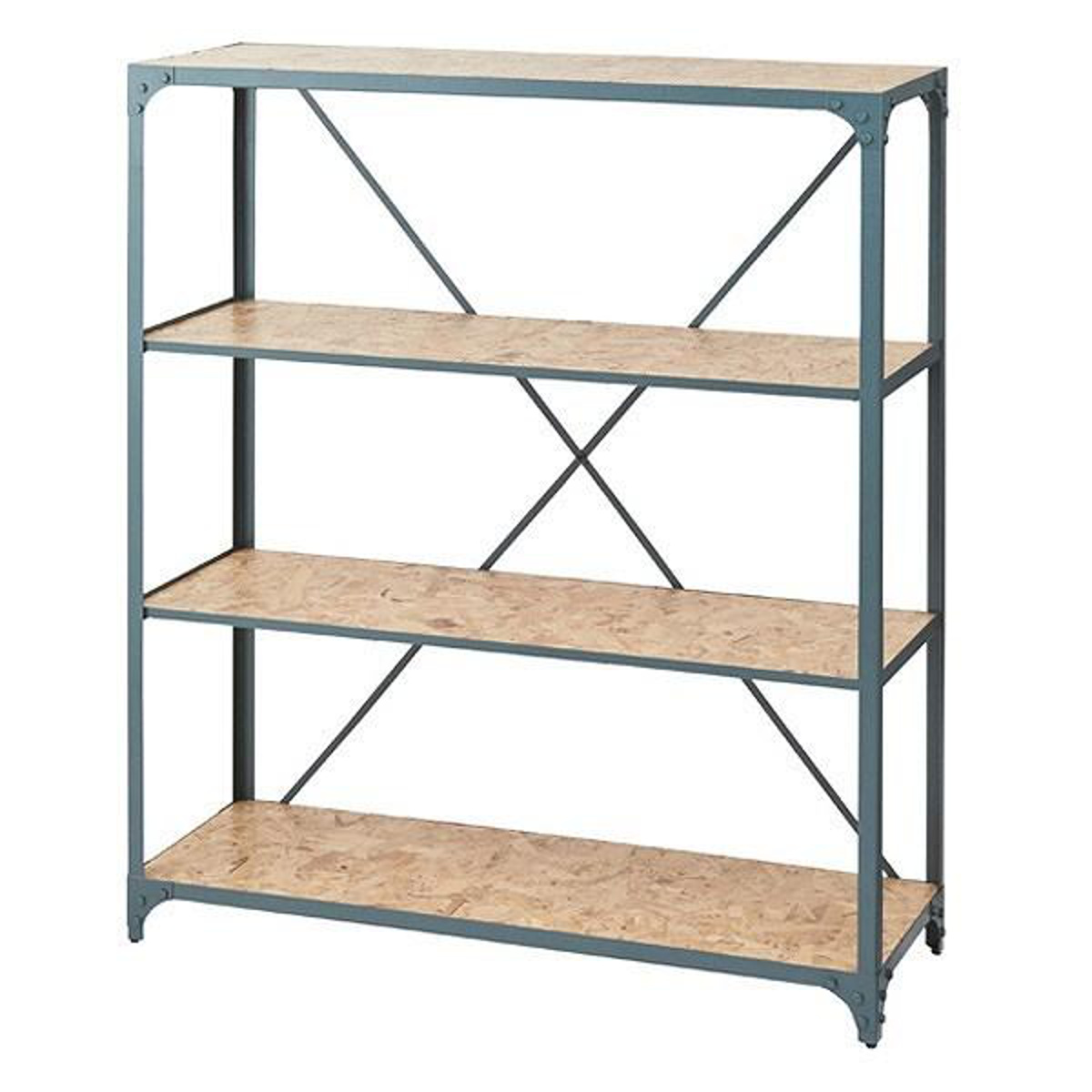 東谷 オープンラック 幅121cm 3段 スチールフレーム ヴィンテージ