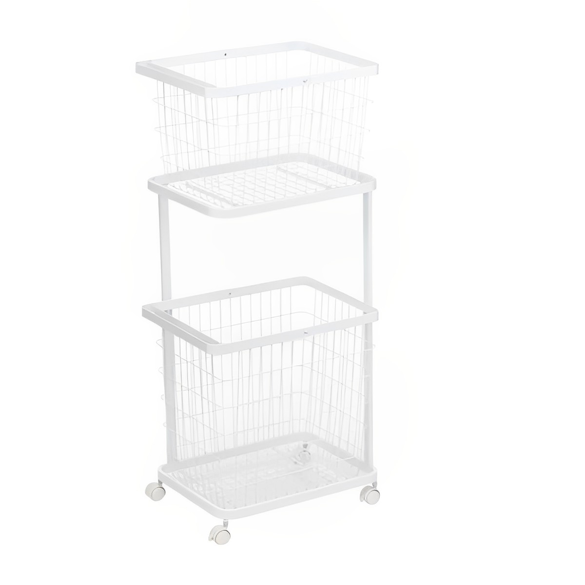 tower 山崎実業 ランドリーワゴン＋バスケット タワー