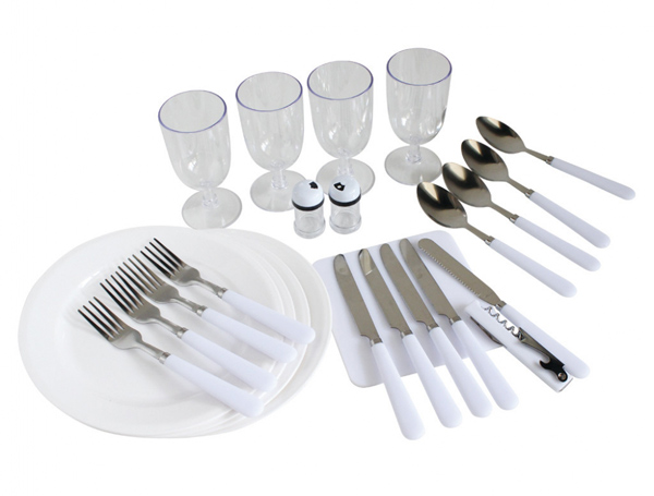 クーラーバッグ 食器付きピクニックバスケット バカンスクーラー