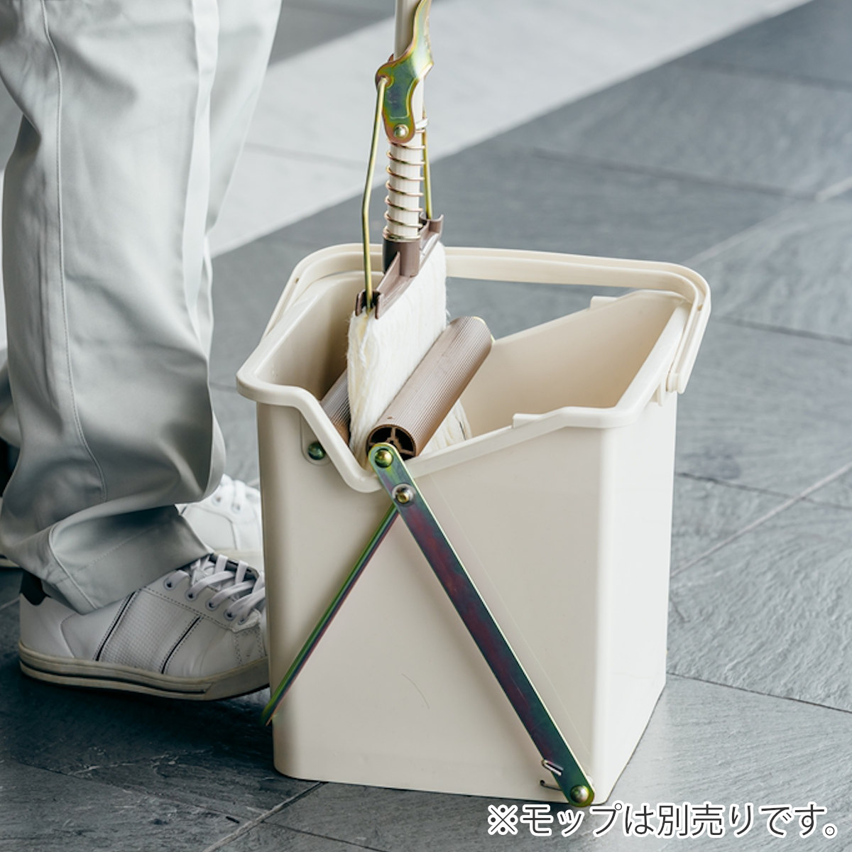 山崎産業 モップ絞り器 タフスクイザー モップ バケツ （ 絞り 掃除