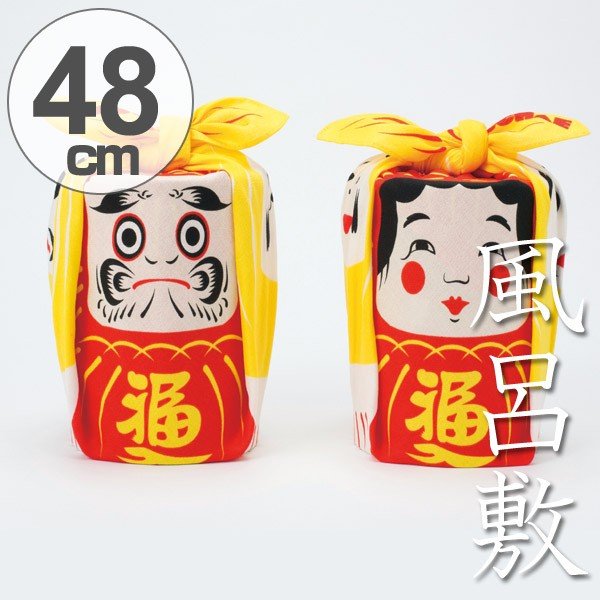 風呂敷 中巾 チーフ ししまい・泥棒 グリーン 48cm ふろしき ナフキン