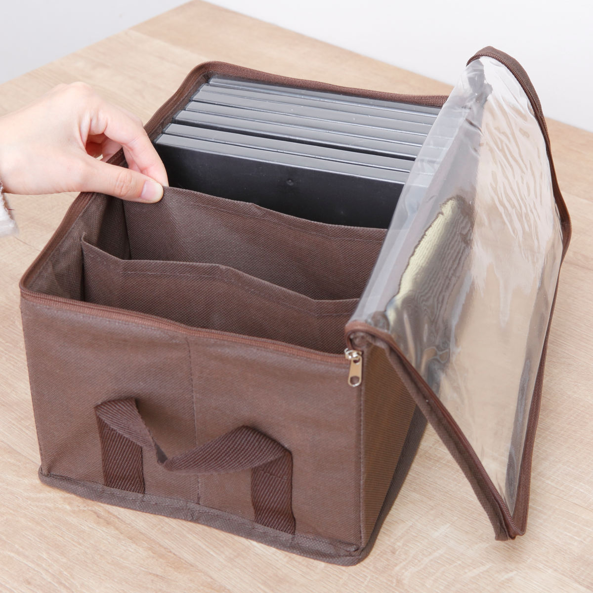 【特価:中古品】Top film プライオボックス　15cm 30cm セット 東洋ケース（TOYOCASE） 収納ボックス DVDサイズ 幅30×奥行20×高さ15cm