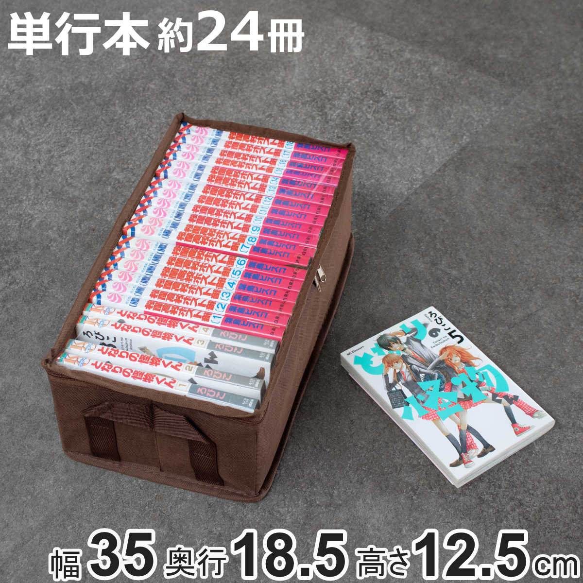 東洋ケース（TOYOCASE） 収納ボックス 新書サイズ 幅35×奥行18.5×高さ