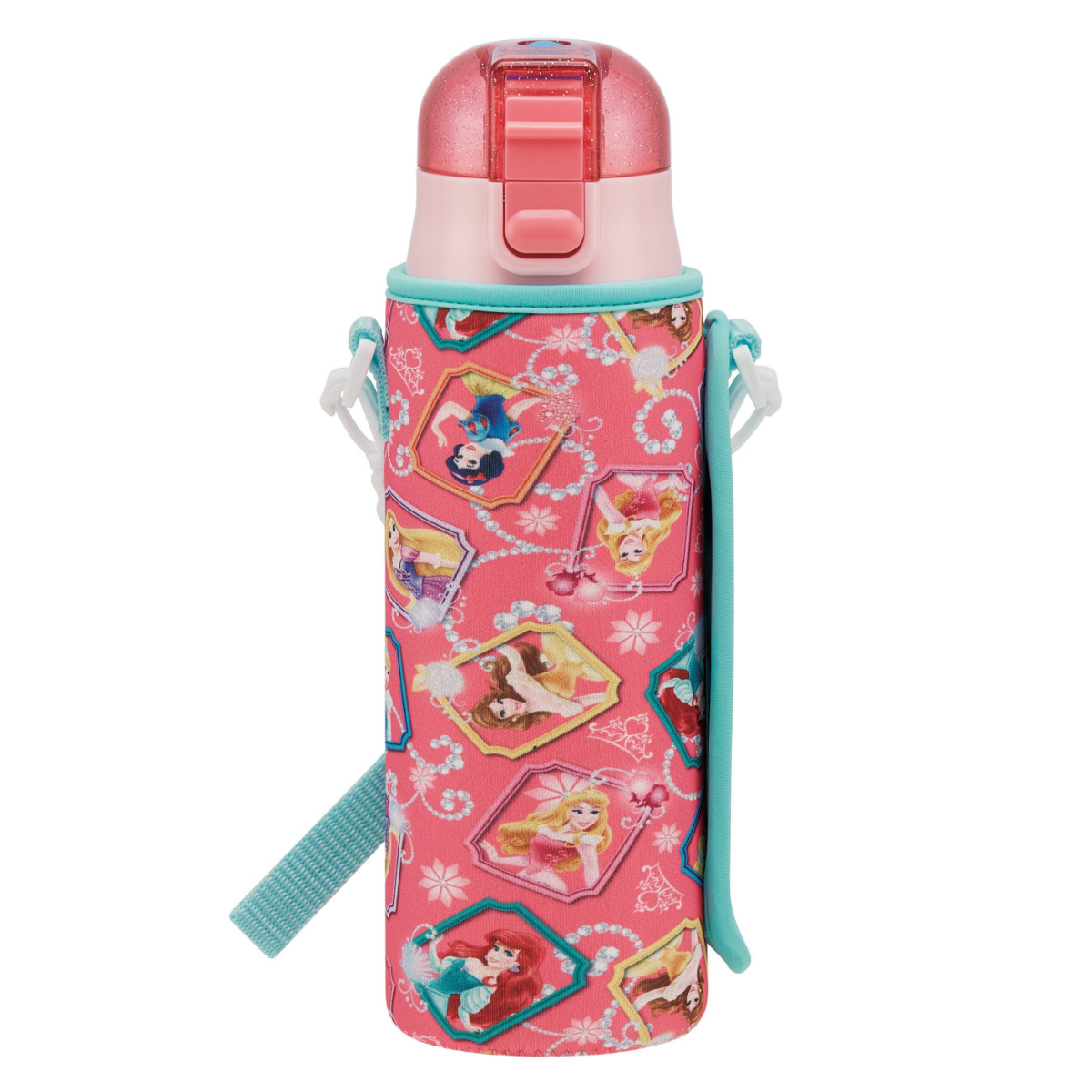 スケーター 子供用水筒 直飲み ワンプッシュボトル ディズニー
