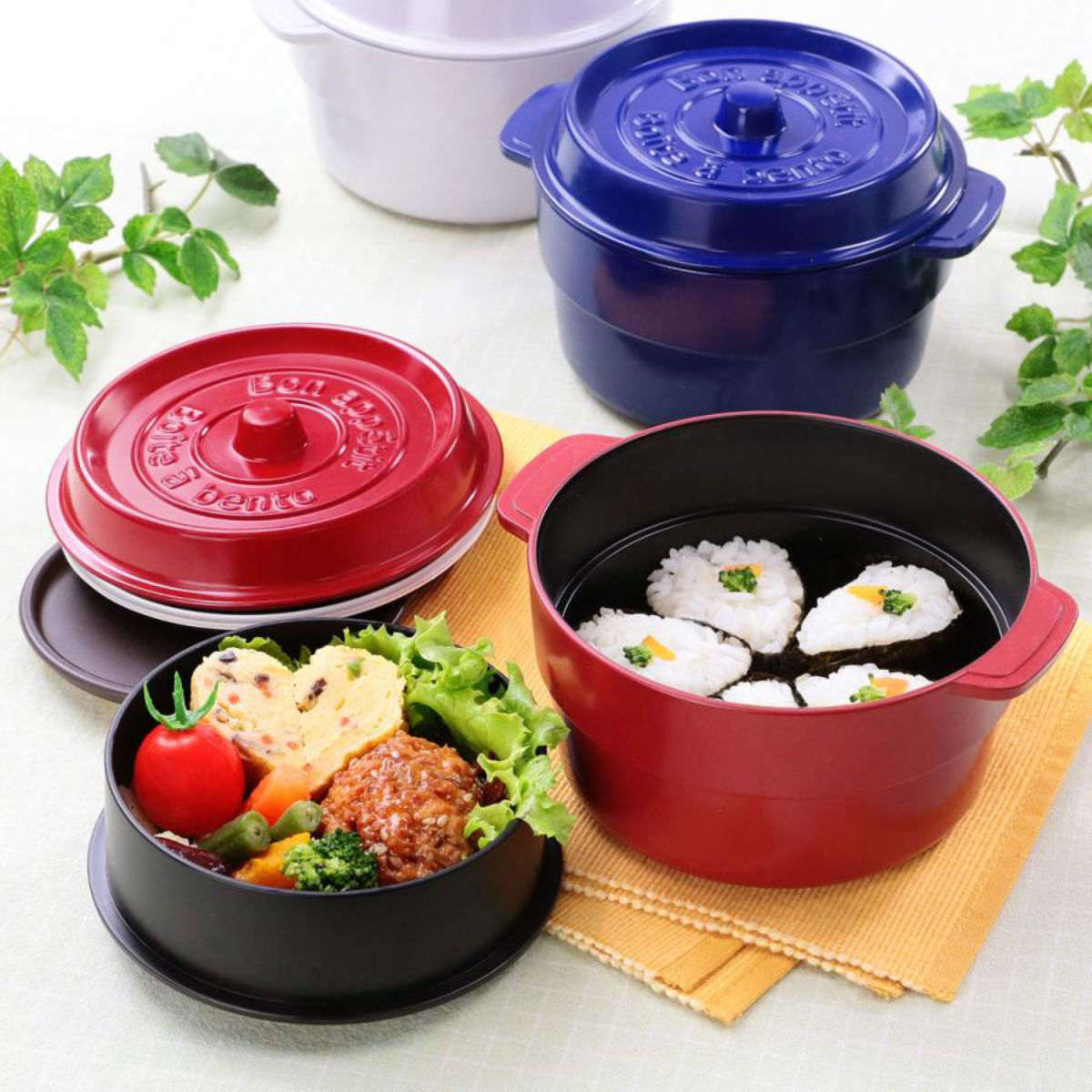 弁当箱 2段 ココポット ラウンド 丸型 530ml （ お弁当箱 ランチ