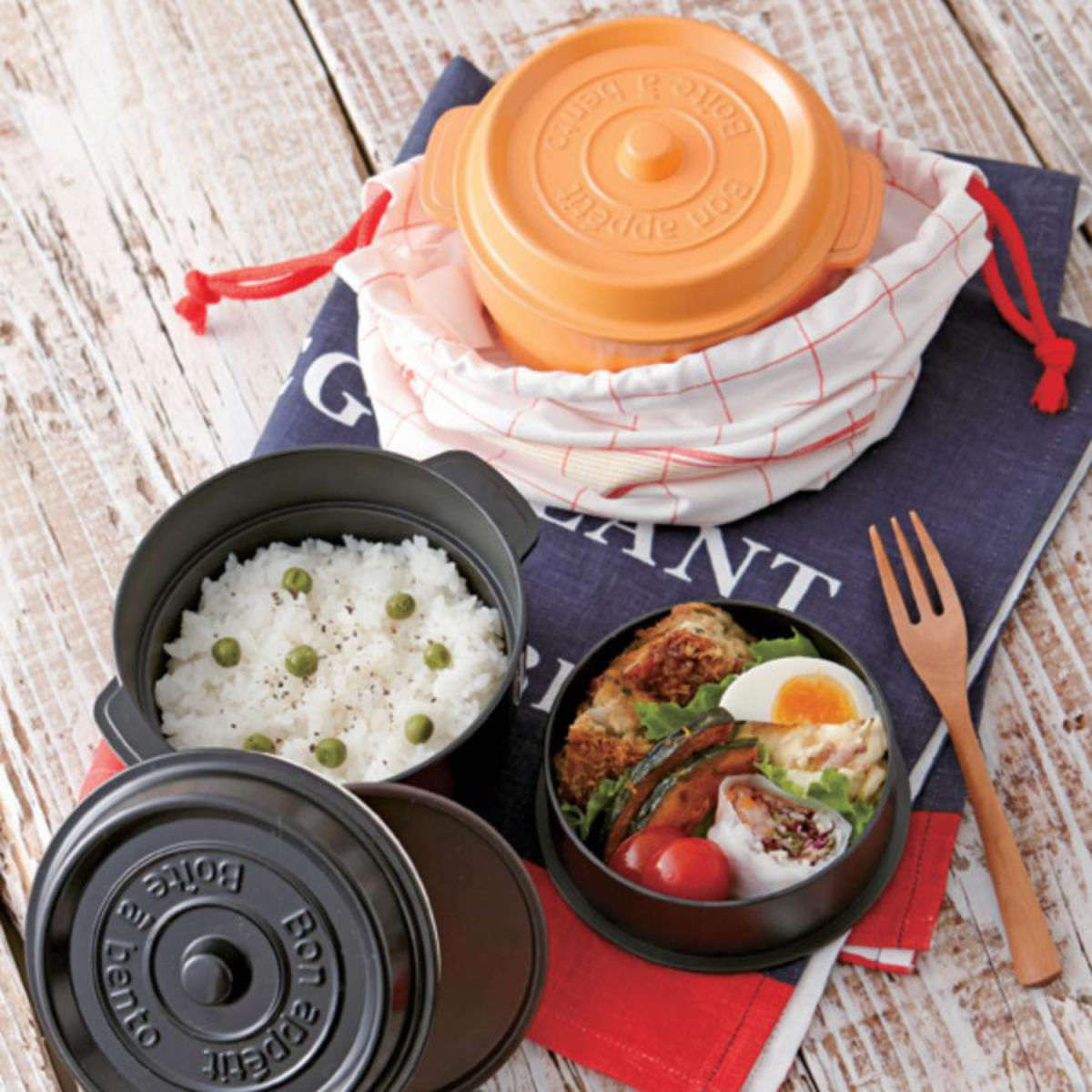 弁当箱 2段 ココポット ラウンド 丸型 530ml （ お弁当箱 ランチ