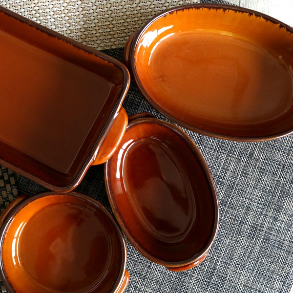 TAMAKI グラタン皿 16cm ラウンド ギャザー 同色5個セット （ 食洗機