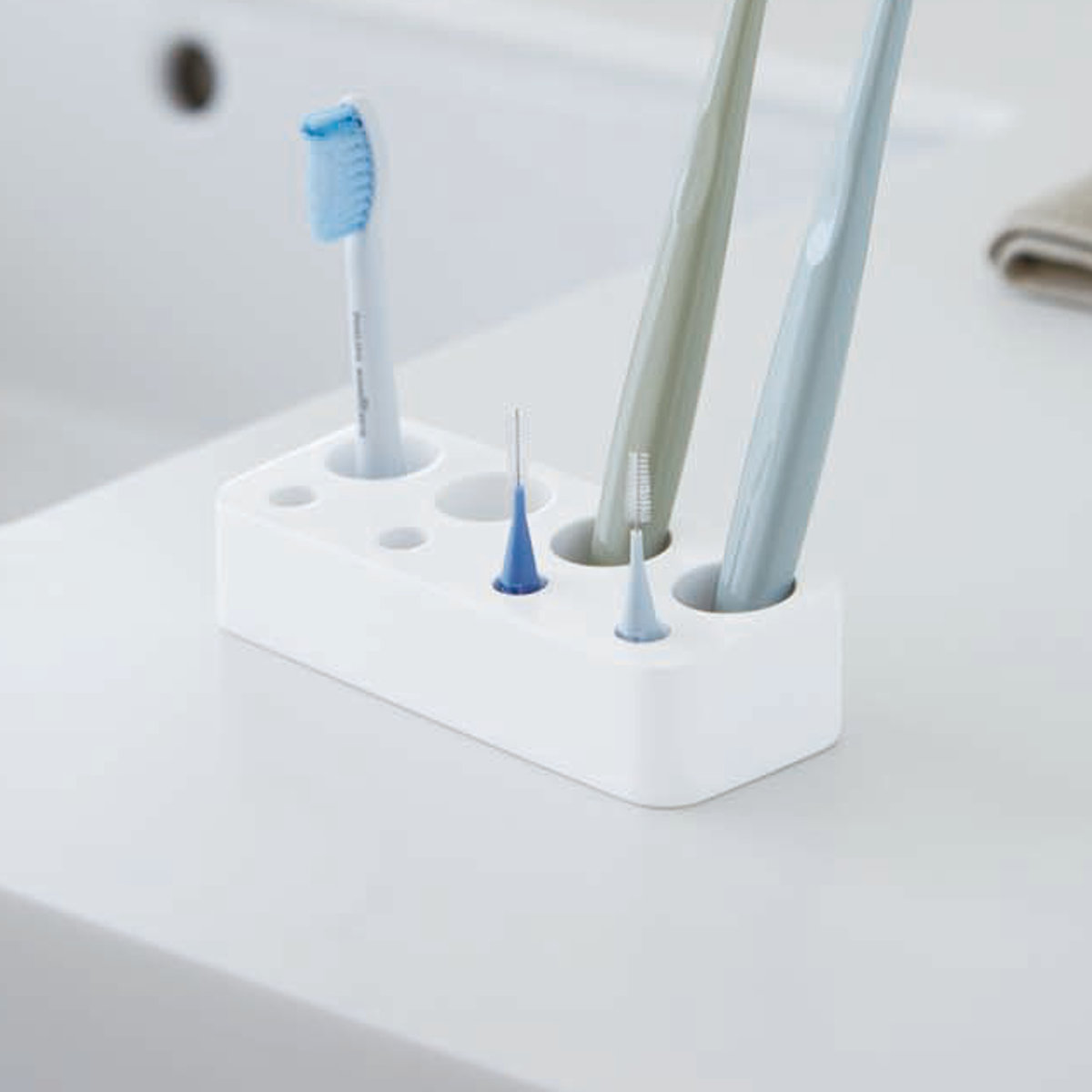 山崎実業 MIST 歯ブラシ&歯間ブラシスタンド ミスト （ 4903208033947