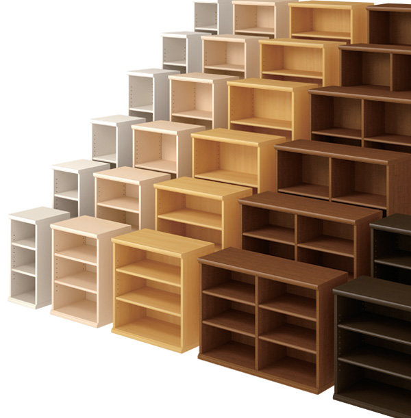 本棚 ブックシェルフ エースラック カラーラック 約幅45cm 高さ200cm