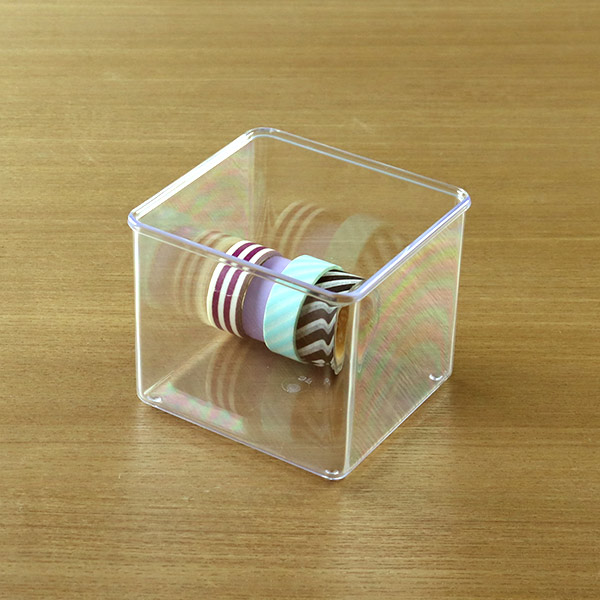 小物ケース S深型 クリアケース 角丸タイプ 透明 収納 デスコシリーズ