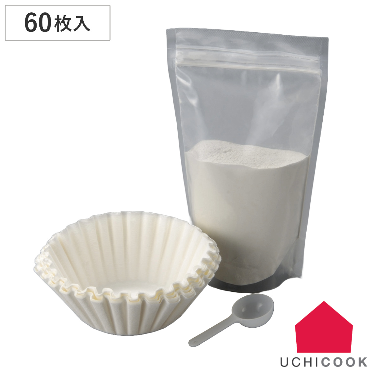 ろ過パウダーセット UCHICOOK ウチクック （ろ過パウダー300g、フィルター60枚） 日本製 （ 活性白土 オイルポット用 油こし ）  :276643:お弁当グッズのカラフルボックス - 通販 - Yahoo!ショッピング