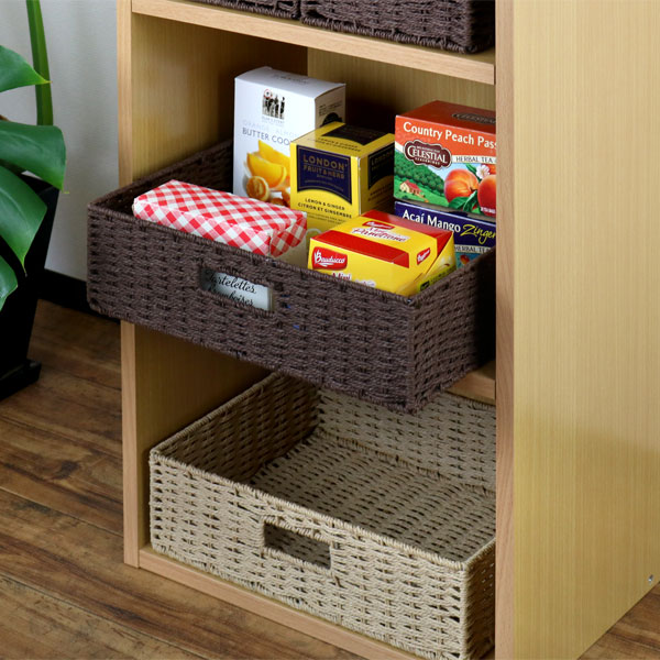 ちどり産業 収納ボックス 横型 紙製 1／2サイズ 幅36×奥行26×高さ10cm