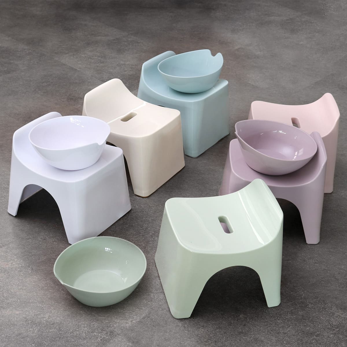 HUMAN MADE BATH CHAIR バスチェア 2個セット 風呂 イス シンカテック 風呂椅子 ヒューバス バススツール h20 座面高さ20cm