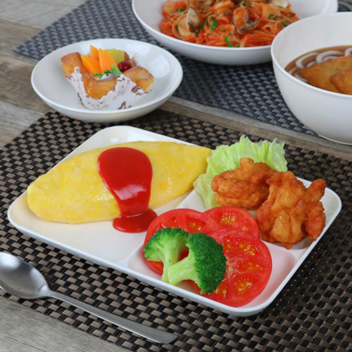 宮本産業 プレート レクタングル 27cm クリーンコート ホワイト