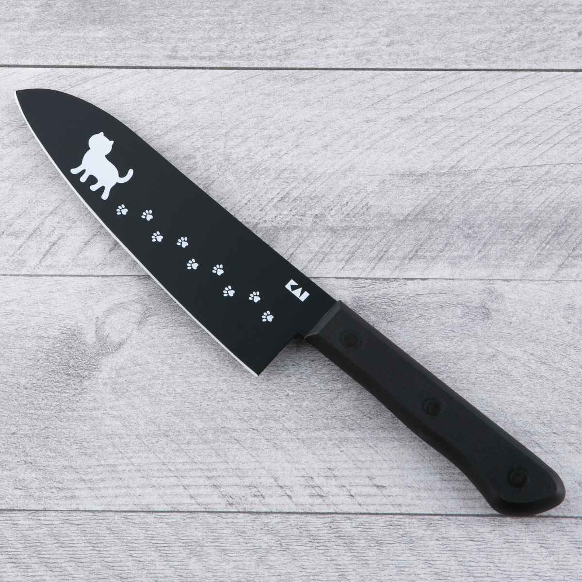 金属ネコナイフレスト100個セット新品です♪ デパートより半額 Nyammy 包丁 16.5cm ねこの包丁 ステンレス製 貝印 （ 三徳包丁