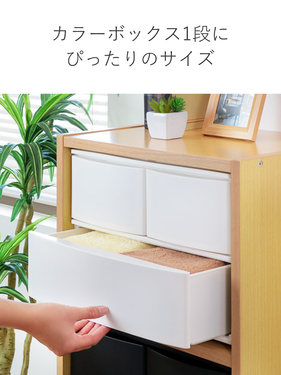 収納ケース 引き出し 幅39×奥行26.5×高さ26.5cm ワイド 深ショート2 深