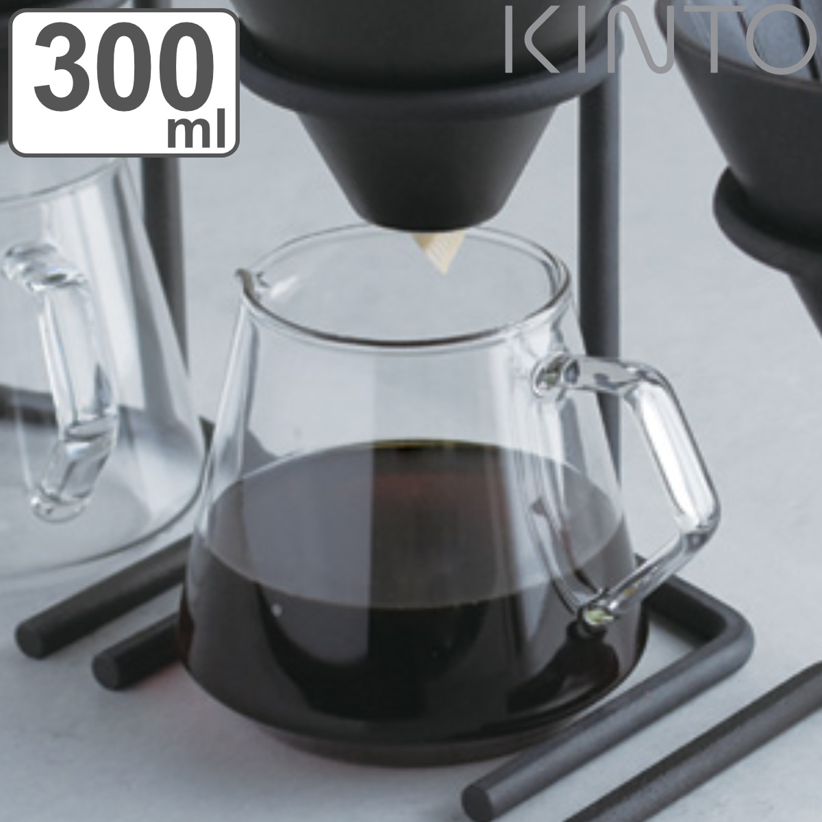 キントー KINTO コーヒーサーバー ジャグ SLOW COFFEE STYLE 300ml 2cups 2杯 300ml 耐熱ガラス （ コーヒーポット  コーヒーピッチャー ポット ） :279178:お弁当グッズのカラフルボックス - 通販 - Yahoo!ショッピング