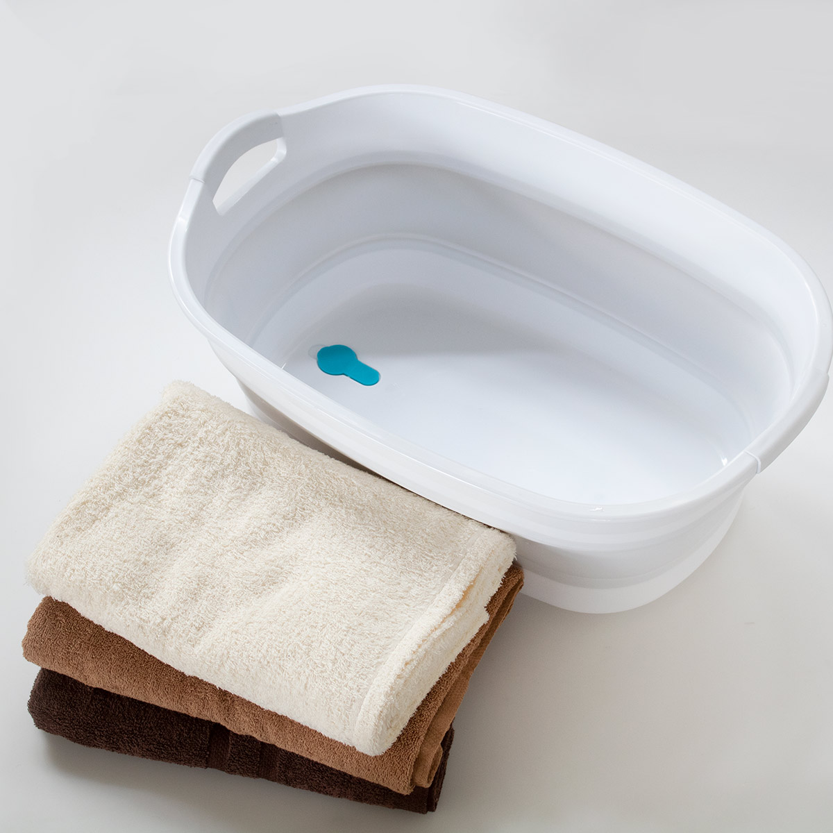 伊勢藤 バケツ 折りたたみ 23L ソフトタブ ワイド 中栓付き