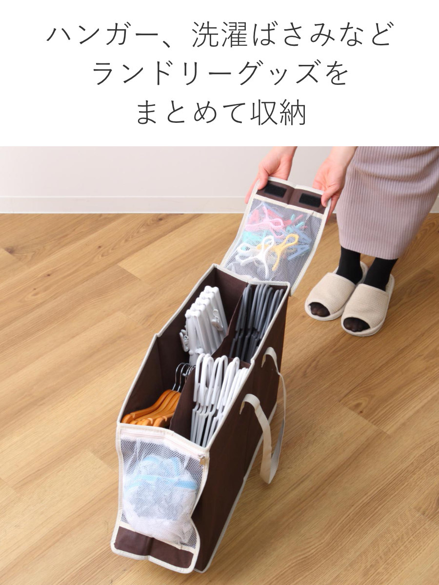 アイメディア 洗濯用具収納 ハンガー収納ボックス （ ハンガー入れ