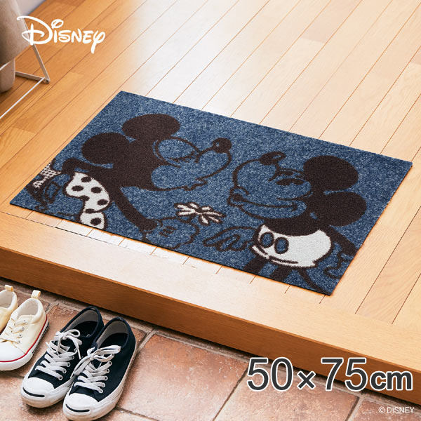 Disney（ディズニー） 玄関マット 50×75cm 屋外兼用 ミッキー＆ミニー