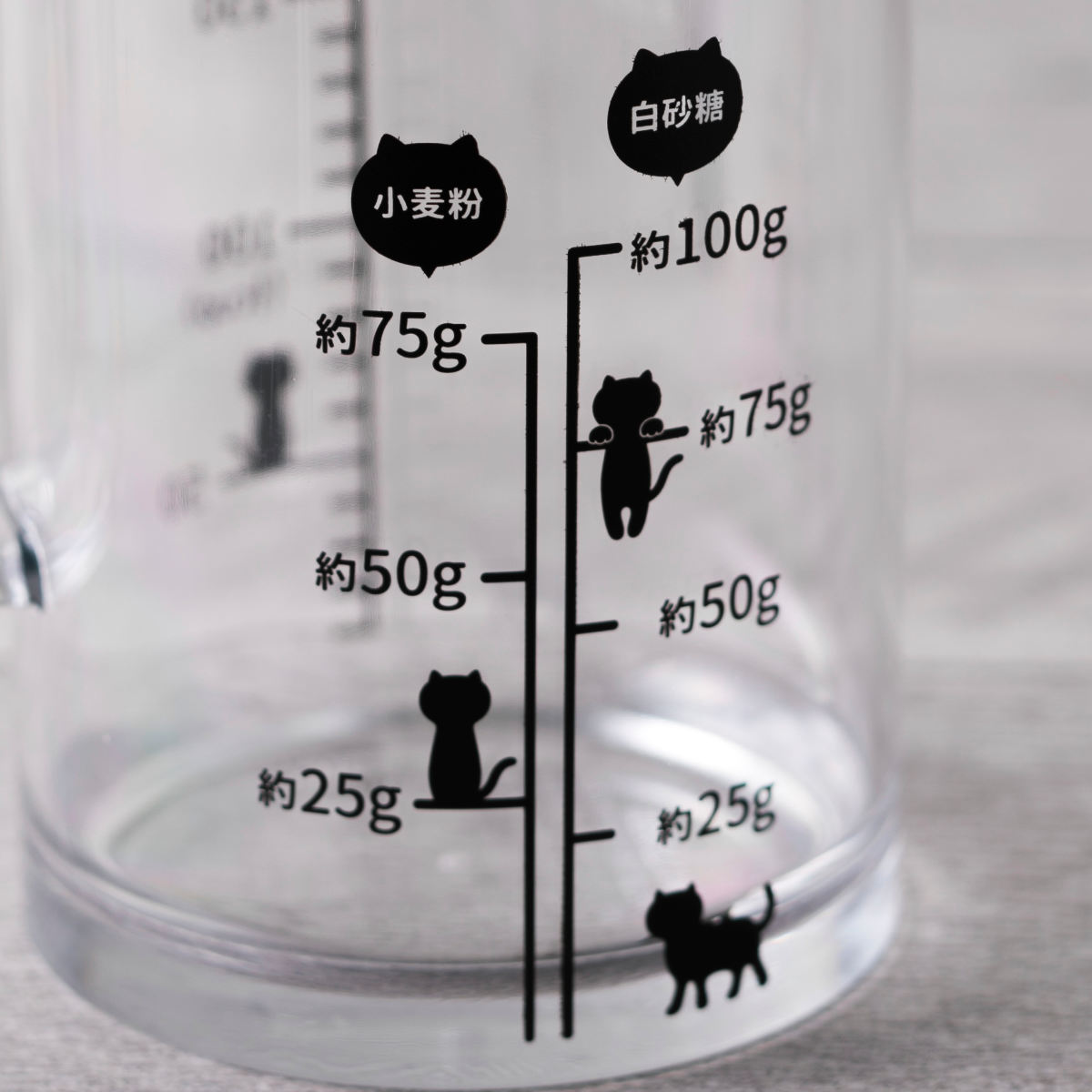 Nyammy 計量カップ 200ml ねこの計量カップ 貝印 （ 計量コップ