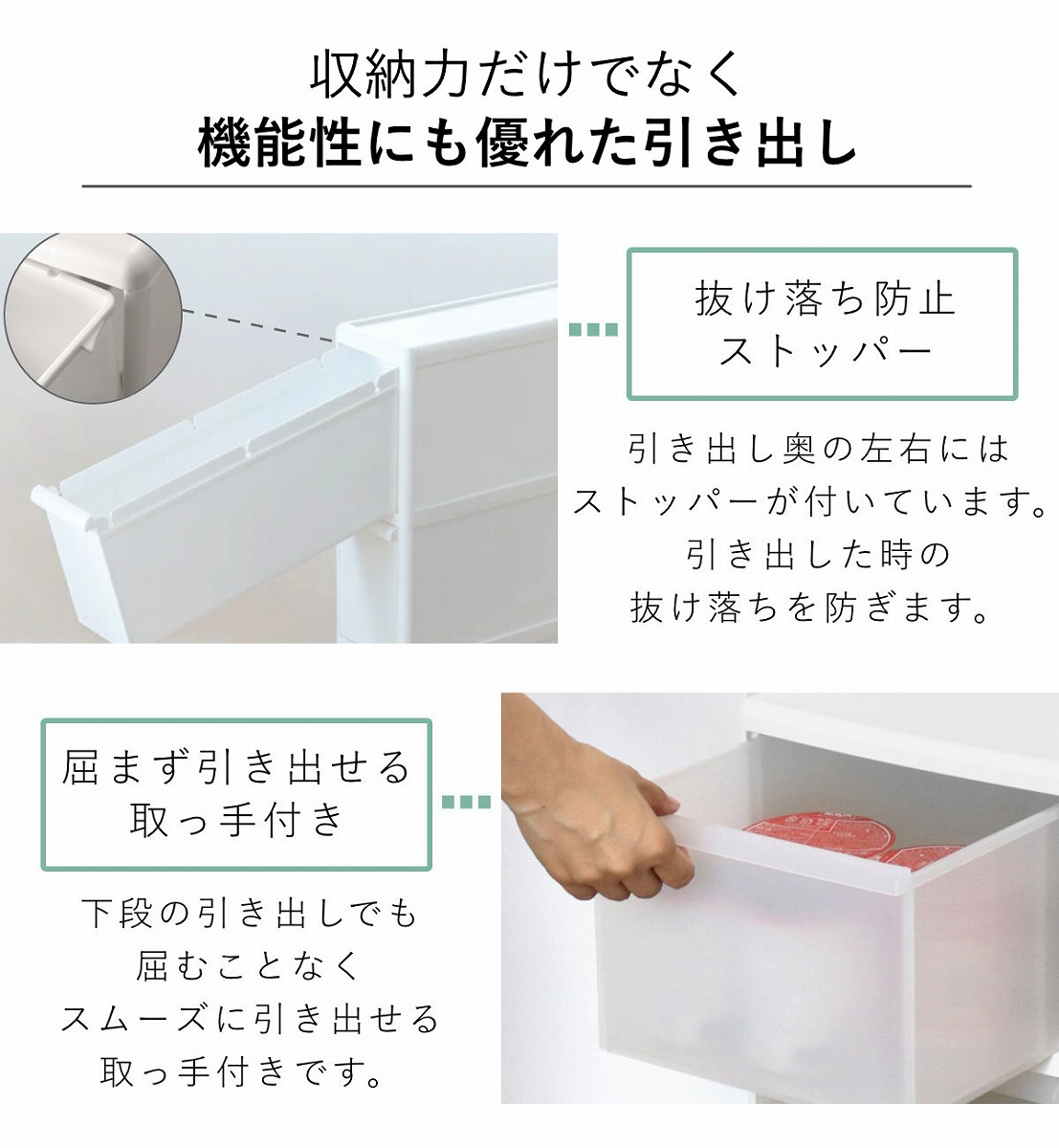 スリムストレージ アジャスター付ストッカー F...の詳細画像5