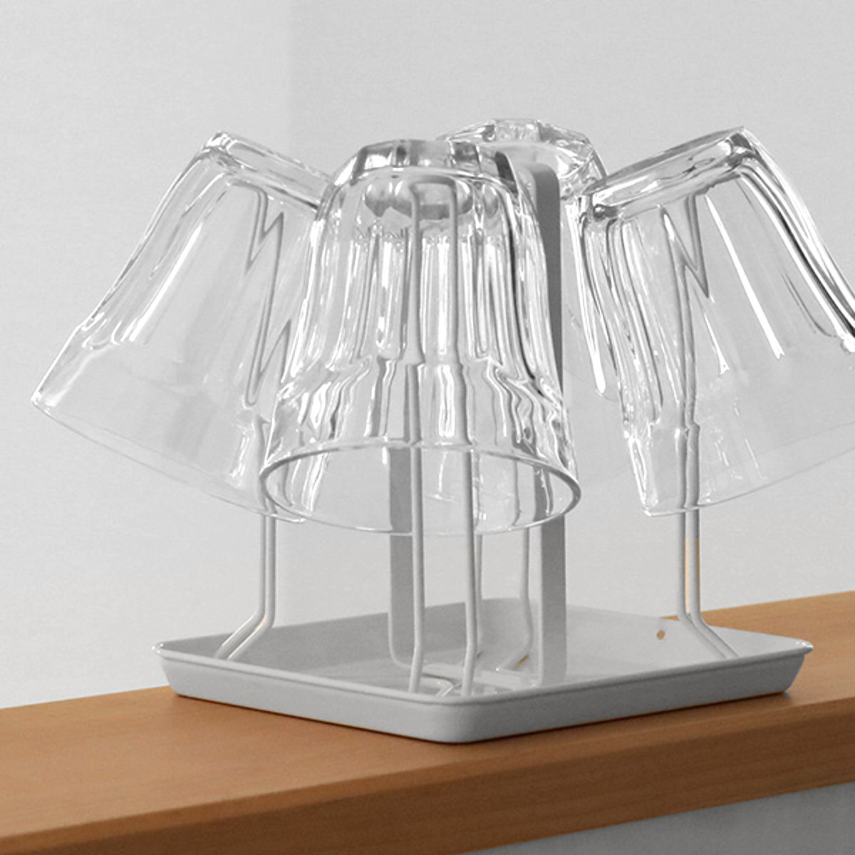 和平フレイズ グラススタンド グラススタンド4個掛け トレー付