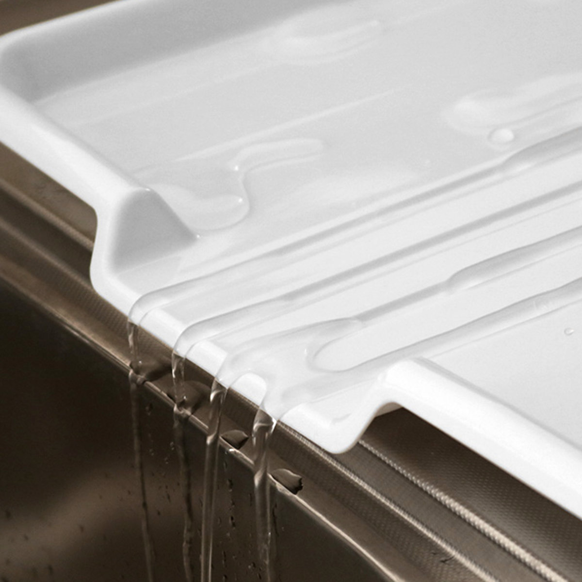 水切りラック 水切りかご 大 流れるトレー ホ...の詳細画像3