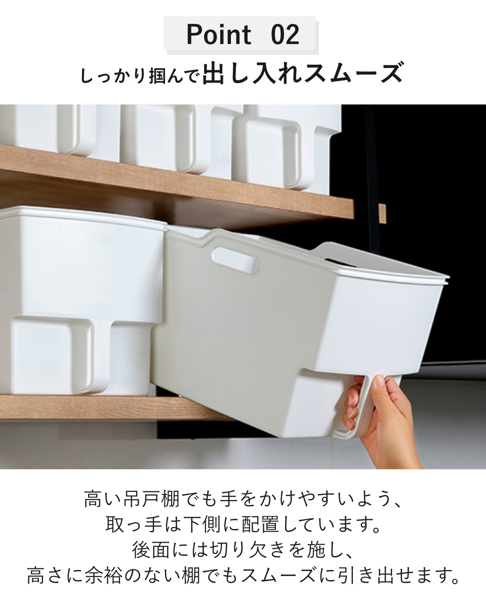 キッチン収納ケース 吊り戸棚ボックスワイド 幅...の詳細画像3