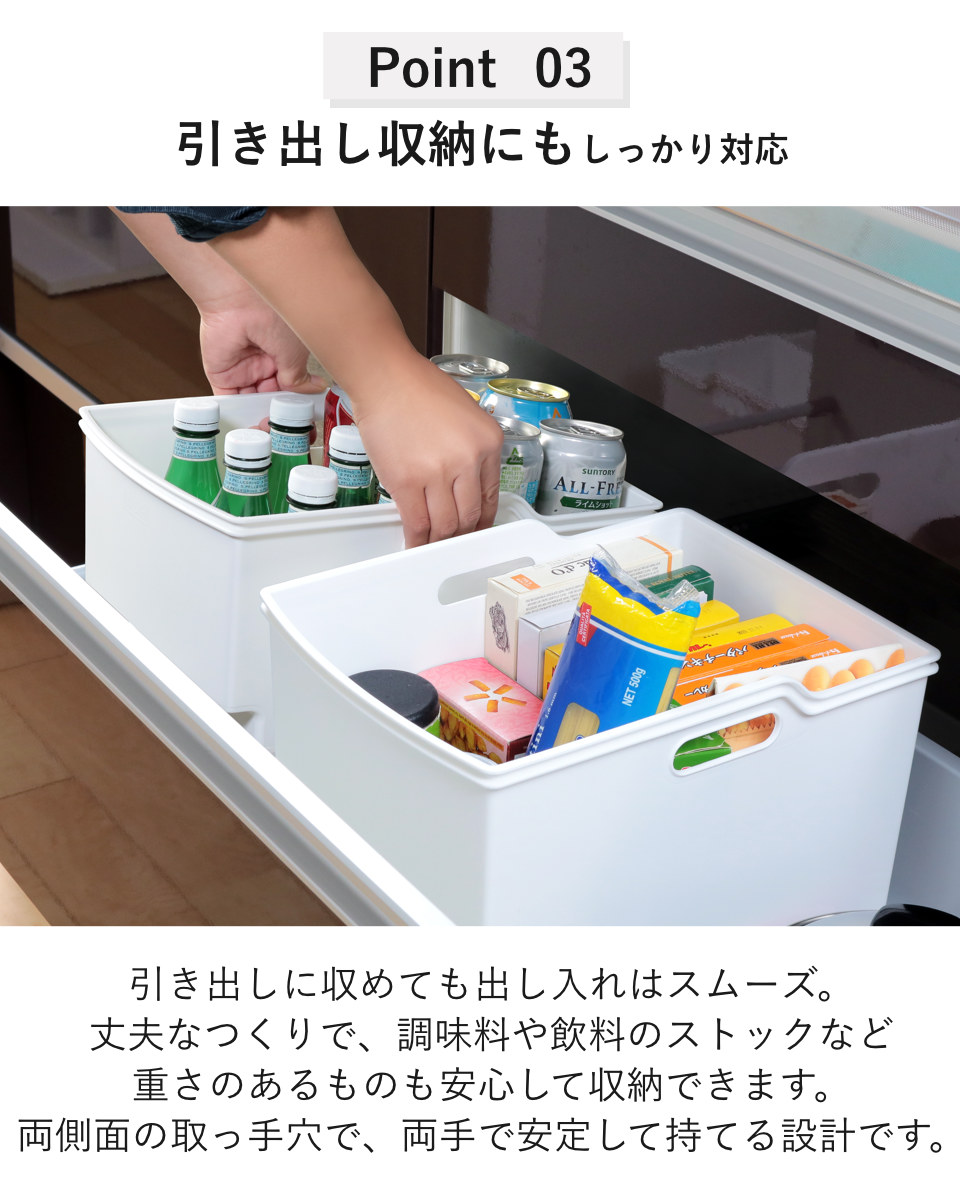 キッチン収納ケース 吊り戸棚ボックスワイド 幅...の詳細画像4