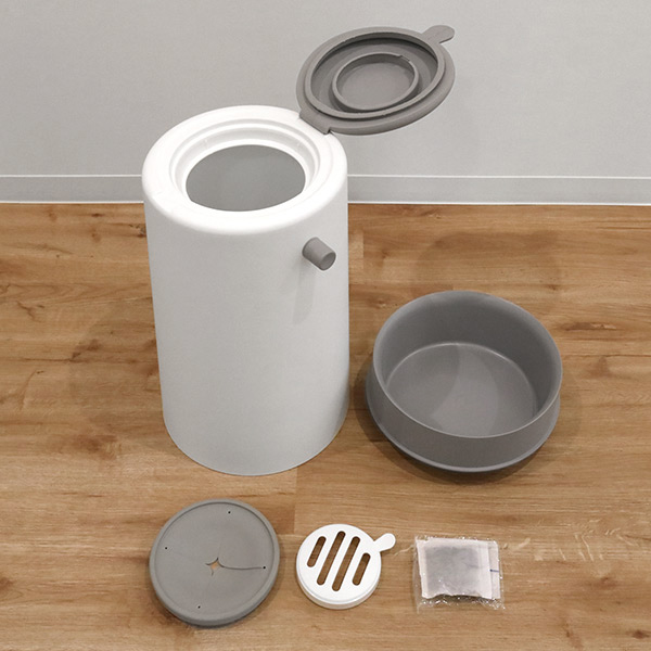 ゴミ箱 密閉 20L 防臭 おむつ ふた付き 臭わない 消臭 パッキン ダイパーポット like-it 日本製 （ ごみ箱 プッシュ おむつペール オムツ 生ゴミ ペット 介護 ）_9