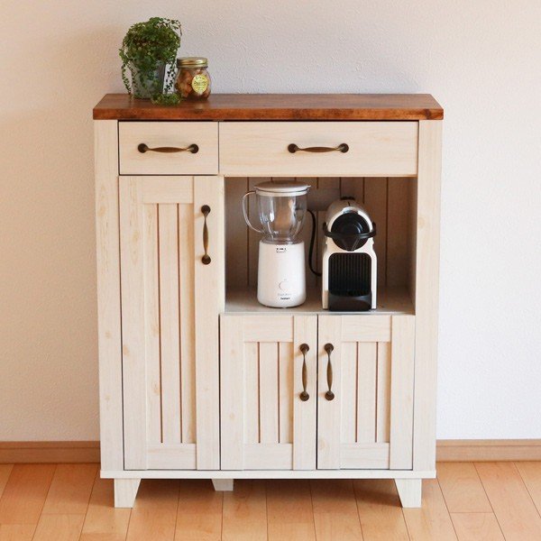 □在庫限り・入荷なし□ 特価 食器棚 キャビネット カントリー調 幅