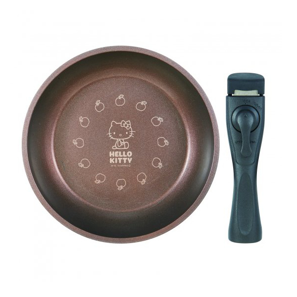 スケーター フライパン＆鍋2点セット 20cm IH対応 ハローキティ 取っ手