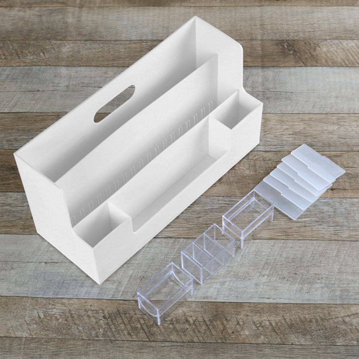 吉川国工業所 卓上整理ボックス A4 横 モノトーン MX-03 （ 収納 小物