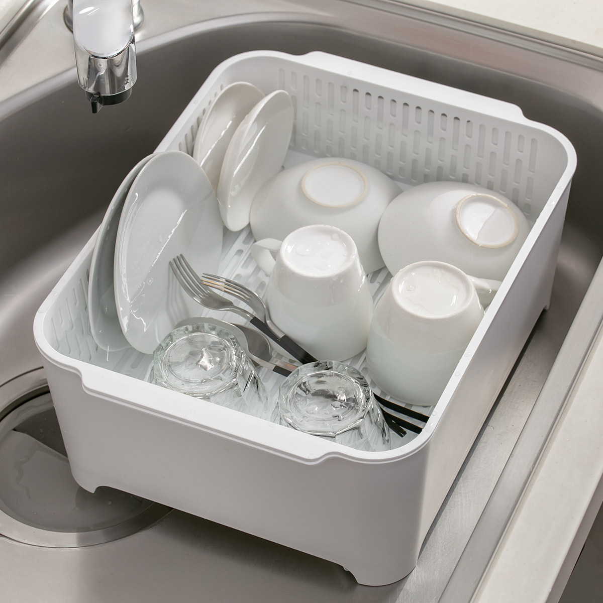 tower 山崎実業 水切りセットタワー （ 4903208035897 水切り かご