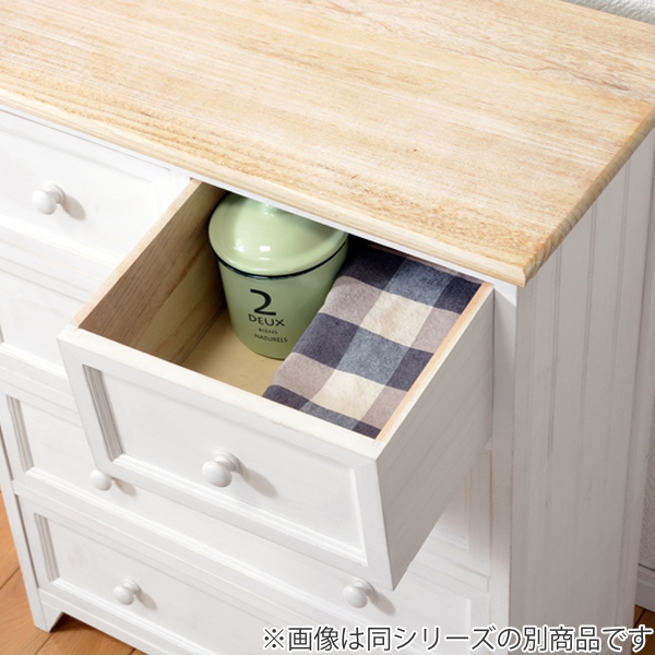 HAGiHARA（萩原） スリムチェスト 4段 桐チェスト カントリー調