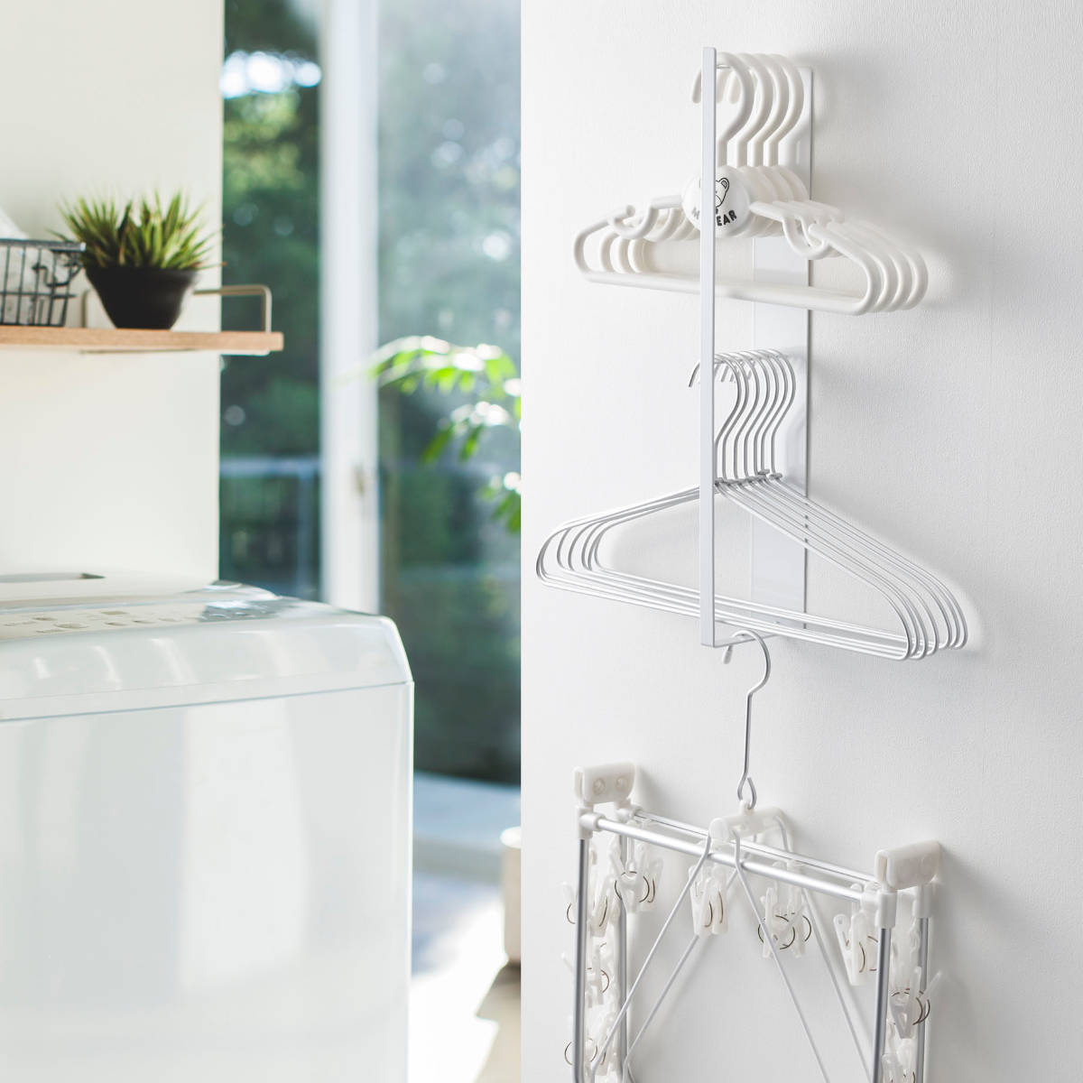 tower 山崎実業 マグネット洗濯ハンガー収納ラック タワー