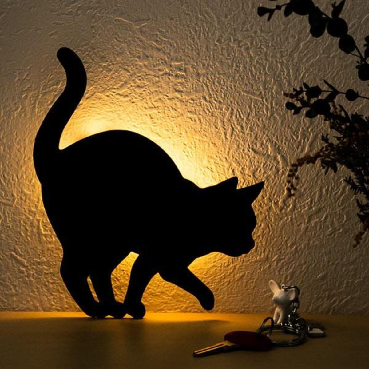 猫の形のLEDお部屋ライト 東洋ケース（TOYOCASE） LEDライト Thats Light！ CAT WALL LIGHT