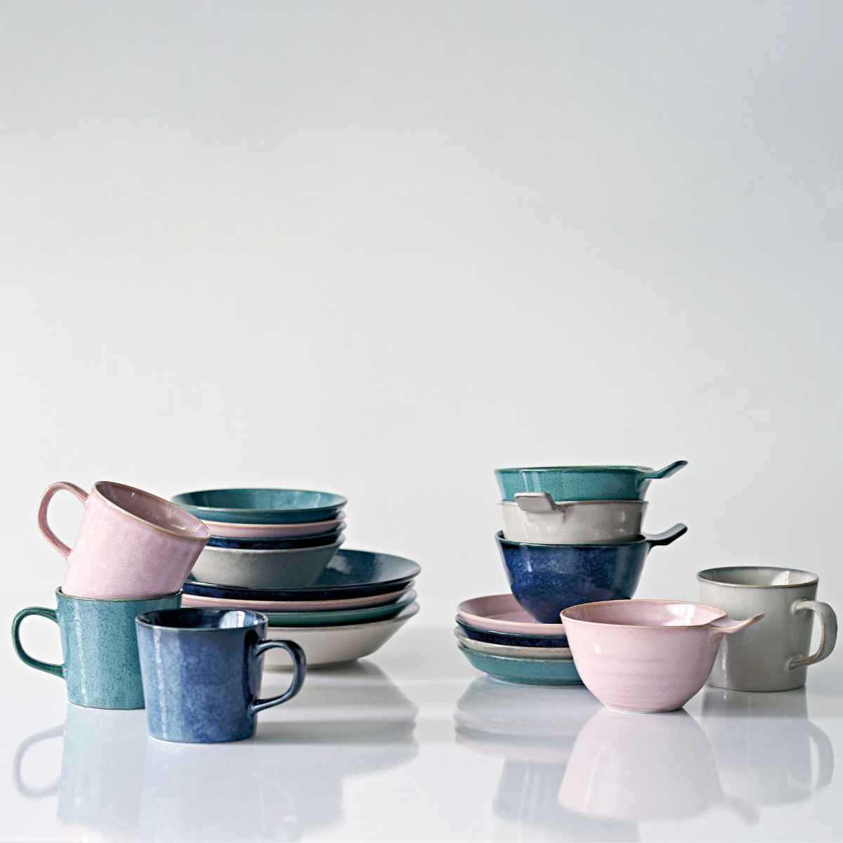 プレート 21cm ナチュラルカラー 磁器 美濃焼 同色5枚セット （ 食洗機